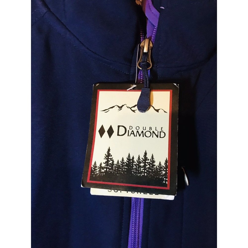 Double Diamond Women's Large Jacket Purple Fleece Lining New - Picture 3 of 8
